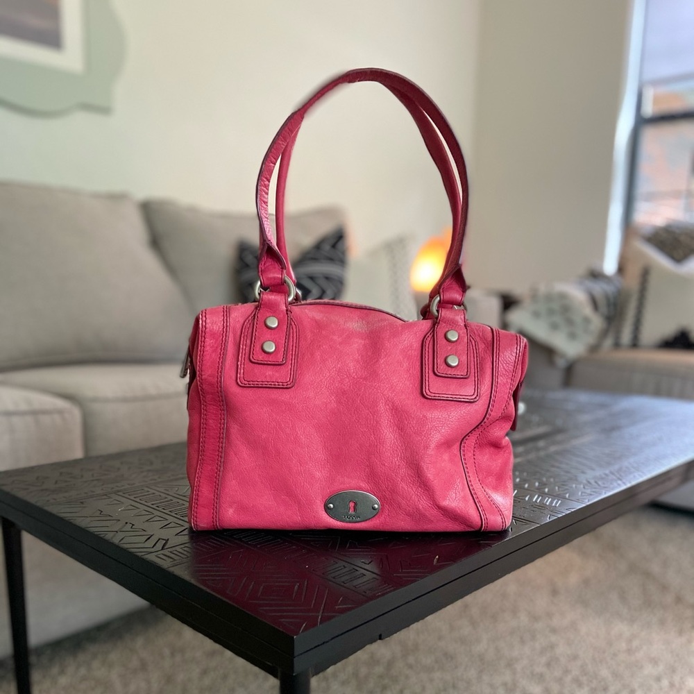 Fossil Marlow Leather Satchel